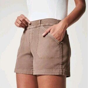 Spanx | Cargo Pocket Chino Shorts Mauve Pink Medium